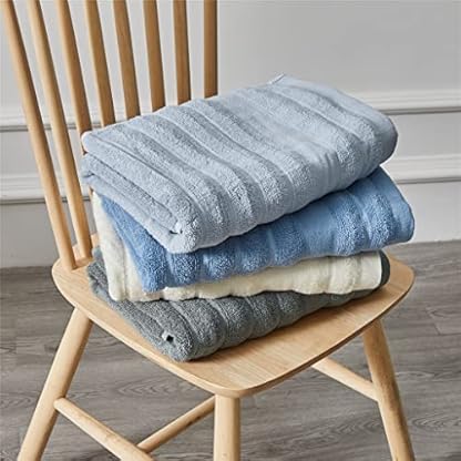 Weiches Badetuch-Set, einfarbige Handtücher, Waschlappen, sehr saugfähige Badetücher, Handtücher für Erwachsene (Farbe: C, Größe (A (A). – Bild 8
