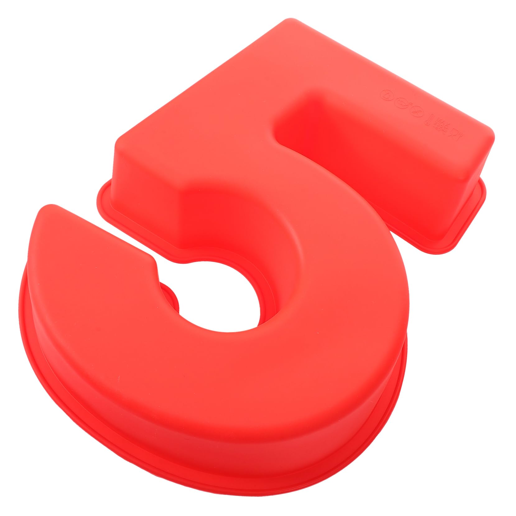 Cabilock 3 Piezas Molde De Torta Molde Para Pasteles De Número Pequeño Suministro Para Hornear Herramienta De Molde Para Hornear Molde Para Pastel Doméstico Gel De Sílice Rojo
