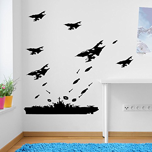 Army Ships Army Men Military Soldiers Jet Attack Set Wall Decorations Window Stickers Wall Decor Wall Stickers Wall Art Wall Decals Stickers Wall Decal Decals Mural DÃÂ©cor Diy Deco Removable Wall Decals Colorful Stickers by Vinyl Concept