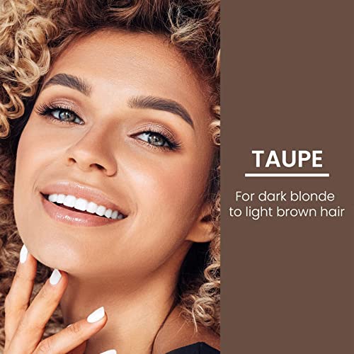 True + Luscious Brow Definer Pencil - Pomade & Powder Combo With Organic Castor Oil - Fills, Shapes Eyebrows - Waterproof - Taupe (Universal) #TOP5
