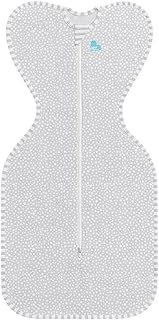 Love To Dream Swaddle Up Bamboo, Medium (6-8.5kg), Ideal Fabric for Moderate Temperatures (20-24°C), Arms Up Position, Baby Swaddle, Twin Zipper for Easy Nappy changes, Grey