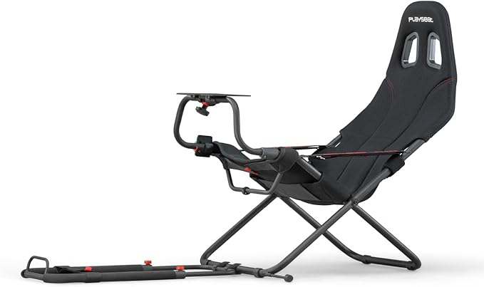 Playseat Challenge Racing Simulator Cockpit | Foldable & Adjustable | for High Performance Sim Racing | Compact & Flexible | Supports All Steering Wheels & Pedals | for PC and Console