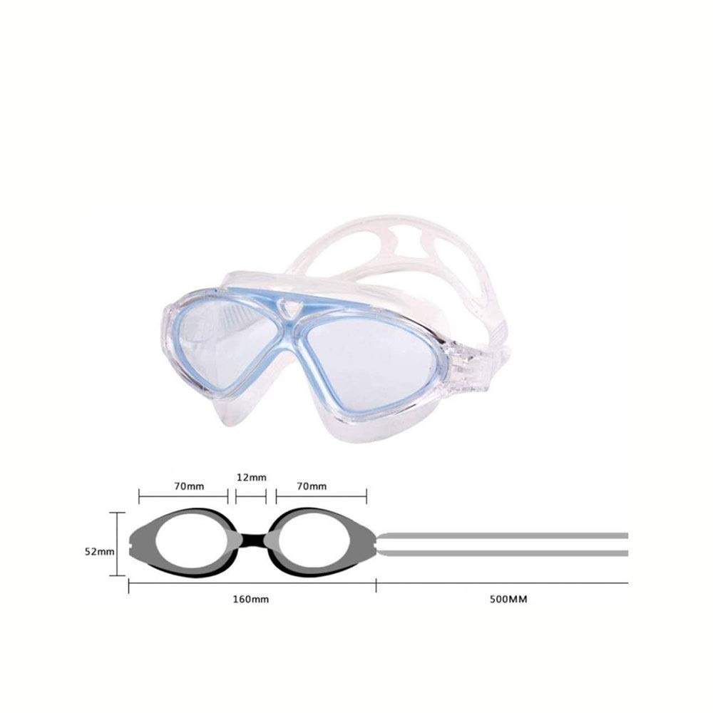Gogle do pływania Okulary do pływania Przezroczysta wersja Okulary do nurkowania Profesjonalne okulary sportowe przeciwmgielne Super duże wodoodporne okulary do pływania dla dorosłych,
