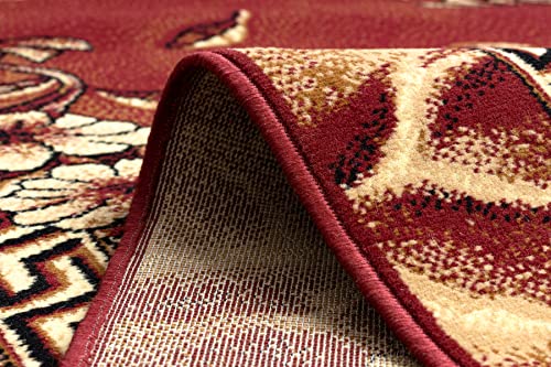Alfombra pasillo BCF Trio marrón 80x190 cm textil lavable resistente 8