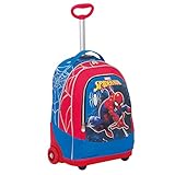 Trolley Marvel , Ultimate Spiderman Webbed Wonder , Rosso , 30 Lt , 2in1 Zaino con Spallacci a Scomparsa , Scuola & Viaggio