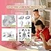 vretti Sticker Printer - TP2-Y Mini Portable Thermal Printer Inkless Sticker Maker Machine Bluetooth Label Maker Pocket Instant Print for Study Graphics, Anatomical Diagrams, Photos, Students