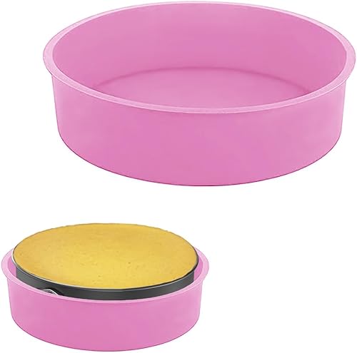 DIJIAHUA Protector de sartén para pastel de queso para sartén redonda de 9,9.5 pulgadas, protector de silicona para pastel de queso, bandeja de baño