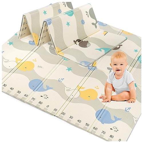 Sweety Fox Spielmatte Baby 180x200x1,5cm - Krabbeldecke XXL Wendbar Gepolstert - Baby &...