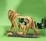 StealStreet SS-UG-MMD-193 11,4 cm lew w dzikim drewnie popiersie scena rzeźba statuetka figurka