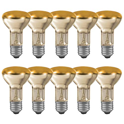 10 x Paulmann Glühbirne Reflektor R63 60W E27 Gold Goldlicht extra warmweiß 2300K dimmbar