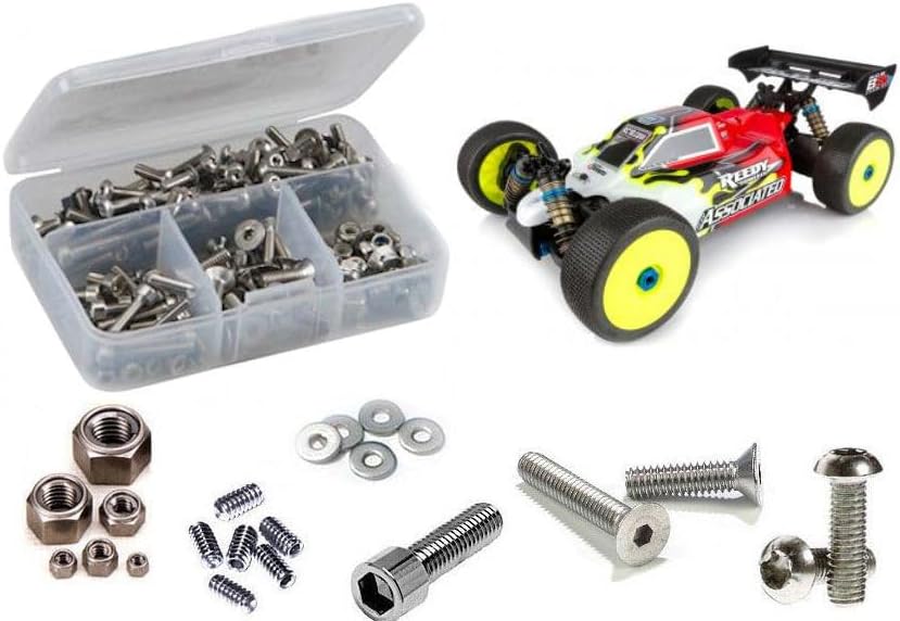 ass082 - Associated RC8B3.1e Buggy (80936) Stainless Steel Screw Kit