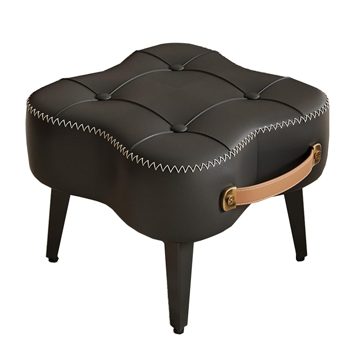 Pouf en cuir rembourré moderne pour sublimer votre chambre et votre salon