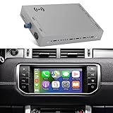 Wireless CarPlay Receiver SmartBox for Land Rover Range Rover/Evoque/Discovery 5 Jaguar XE XF Harman Carplay Interface Retrofit kit Decoder, Support Android Auto, Mirror Link, Reverse Camera