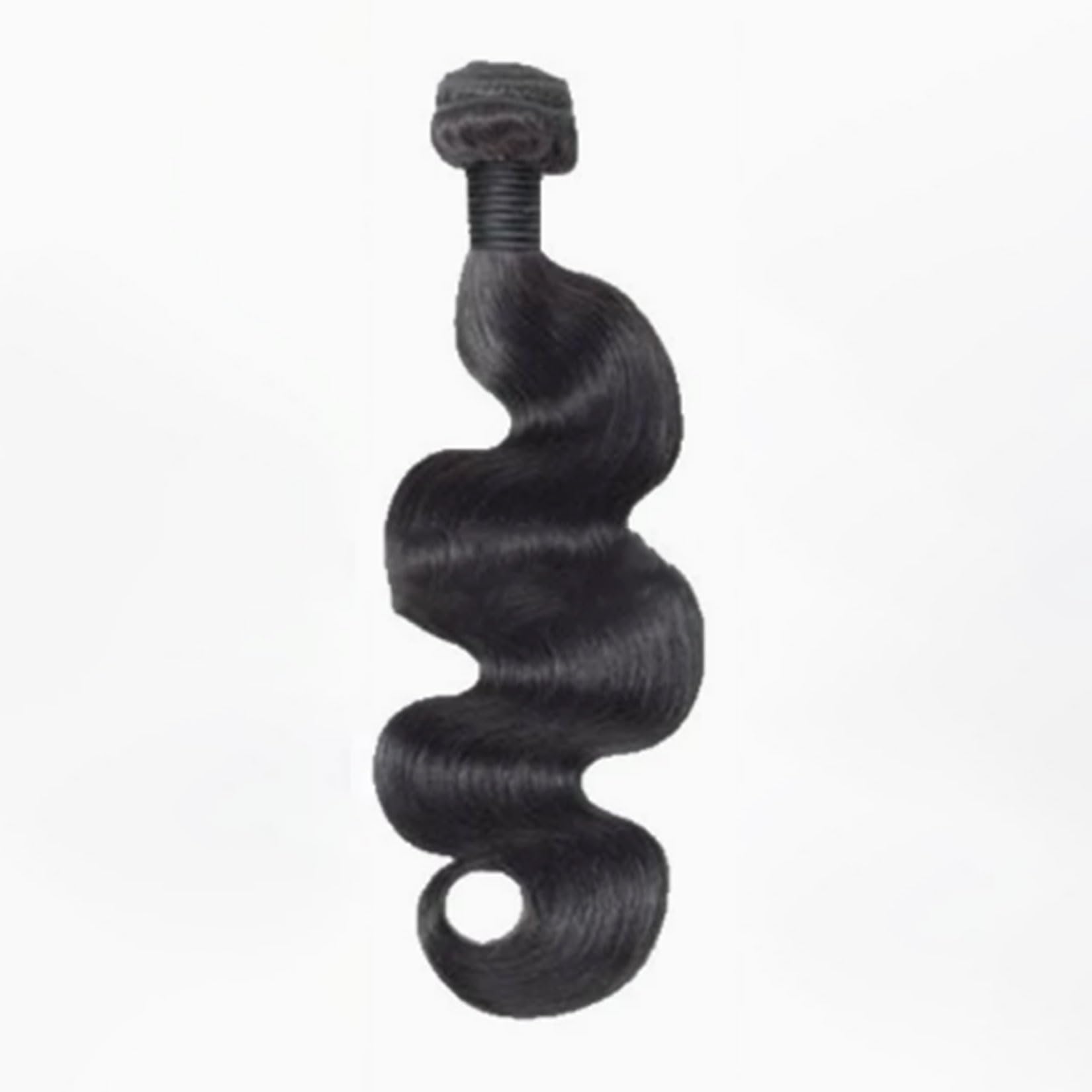 Capelli Brasiliani Ondulati Black Body 1 Ciocca Capelli Umani Doppiamente Selezionati Ciocche di Capelli Umani Non Trattati Estensioni di Capelli Umani Brasiliani Testa Intera,30inch