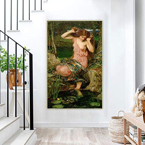 Décoration murale William Waterhouse Lamia toile artistique romantique