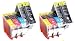 Produktbild 10 XL Druckerpatronen zu Canon PGI-5 CLI-8 (4x PGI-5BK & je 2x CLI-8 BK/C/M/Y) für Canon PIXMA MP500 510 520 530 600 600R 610 800 800R 810 830 960 970 MX700 MX850 iP3300 4200 4200X 4300 4500 4500X 5200 5200R 5300 6600 6600D