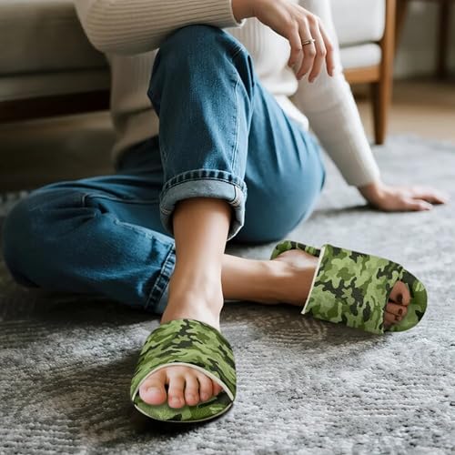 Fuzzy Slippers Warm Open Toe Flannel House Shoes Lightweight Cozy Slide Sandals Slip-On Slippers for Women Her Mom Winter2
