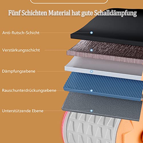 Image of New 2023 Ab Roller Wheel Exercise with Elbow Support, Automatic Rebound Abdominal Wheel, Double Wheel Ab Roller Equipment for Core Workout, Plank Abs Roller Workout for Home Gym Fitness