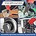 Sopnom E Clip Tool, E Clips Removal and Installation Assortment Kit Tool Set, Exchangeable 4 Sizes (3/4/5/6mm) Clip Rings Kit & 40Pcs E Clips