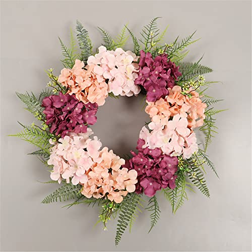 Couronne de porte d'entrée d'automne durable contre le flétrissement taille unique
