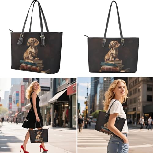 Set de 3 Bolsos Tote con Asa Superior para Mujer miniatura 3