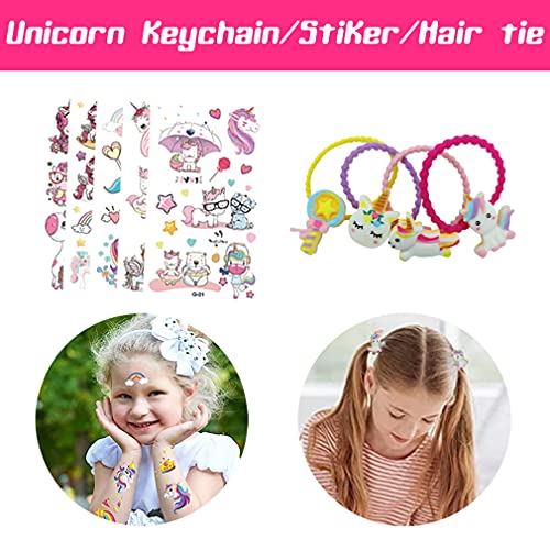 RLGPBON Eenhoorn geschenk voor meisjes, eenhoorn trekkoord rugzak/make-up tas/halsketting legering ketting/armband… - Image 7