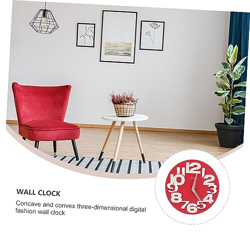 Horloge murale ronde numérique avec affichage LED pour maison - 2