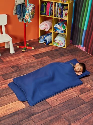EVERYDAY KIDS Nap Mat Removable Pillow - Navy - Carry