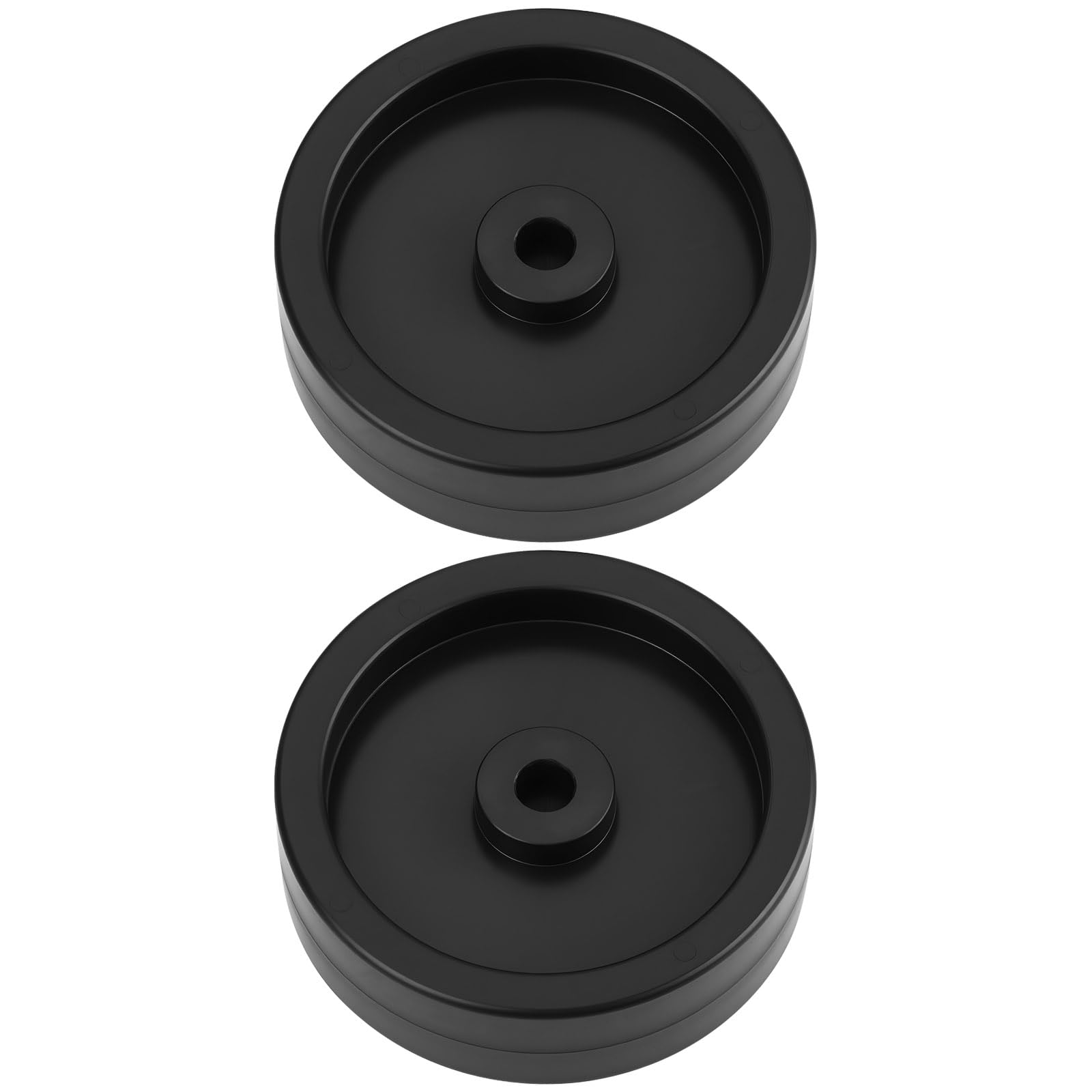 ECSiNG 2pcs Deck Gauge Wheel 734-0973 120mmx35mm Compatible with Cub Cadet Compatible with MTD for 32 38 42 44 Inch Mower