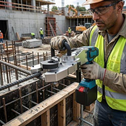 Roscadora eléctrica de varillas 800 N·m portátil con torque de alta resistencia para obras 2