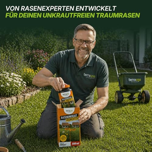 TerraUno Unkrautvernichter Rasen 100 ml, Flüssiges Unkrautvernichtungsmittel extra stark, gegen über 40 Unkräuter… – Ansicht 7