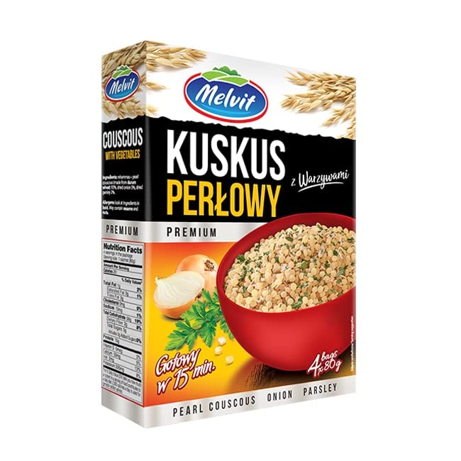 320 G CUSCUS PERLADO CON VERDURAS MELVIT - CAJA DE 6 UND