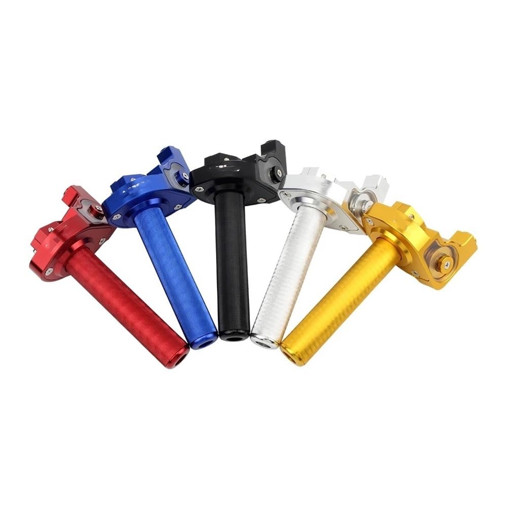 Empuñadura Manillar Motocicleta Empuñadura De Acelerador Aluminio CNC para Motocicleta, 22mm, M10, Giro Acción Rápida, Gas con Cable, Pit Bike