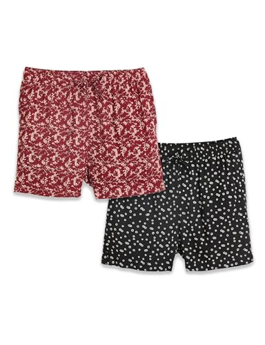 Image of Amazon Brand - Symbol Girls Regular Fit Printed Rayon Shorts | Elasticated Waistband | Age 2-14 Years