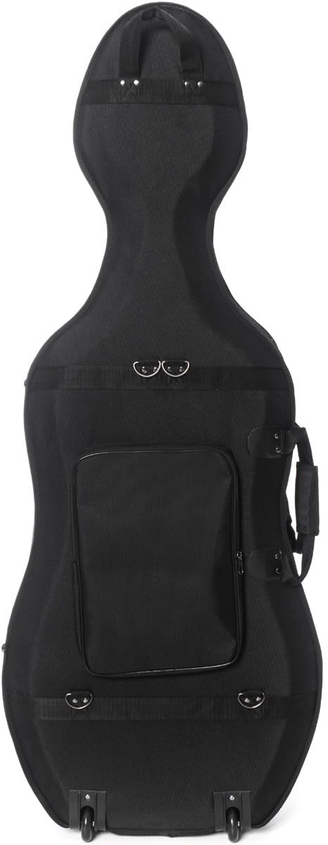M-Case Schiuma Custodia per Violoncello 4/4 Classic Nero, Bordeaux - Beige