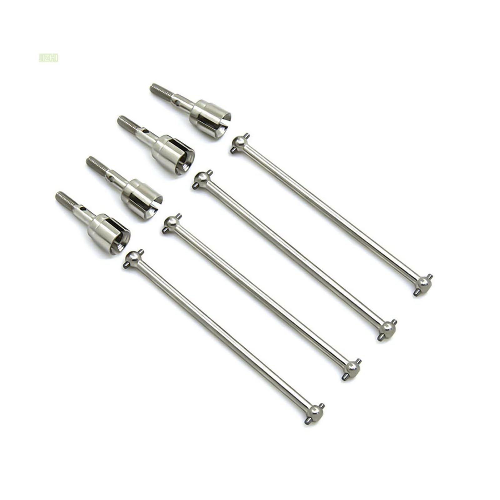 RC Car Drive Shafts For HSP 94111 94108 94170 1/10 4 Pack 89.5mm Dog Bones Drive Shaft With Wheel Axle RC Truck Model Upgrade Repairs Parts(Silver)