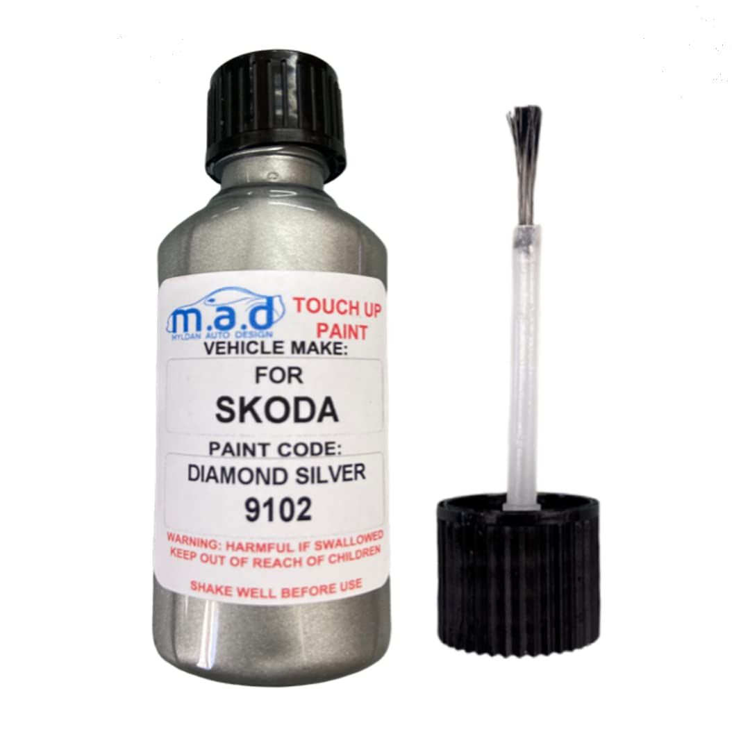 Mad Paints Silver Diamond 9102 For Skoda (Just Paint)