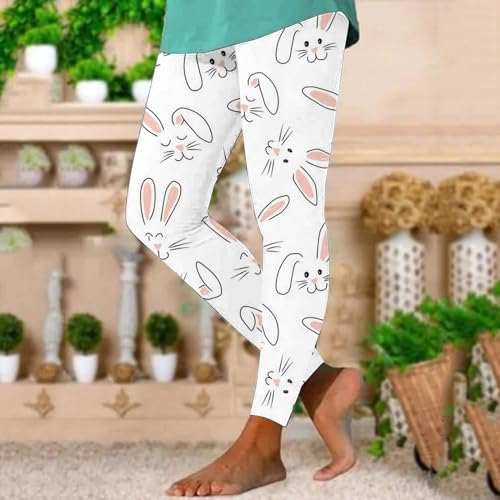 Easter Day Graphic Leggings High Waisted Yoga Pants for Women Ladies Workout Running Sports Tummy Control Stretch Trousers2