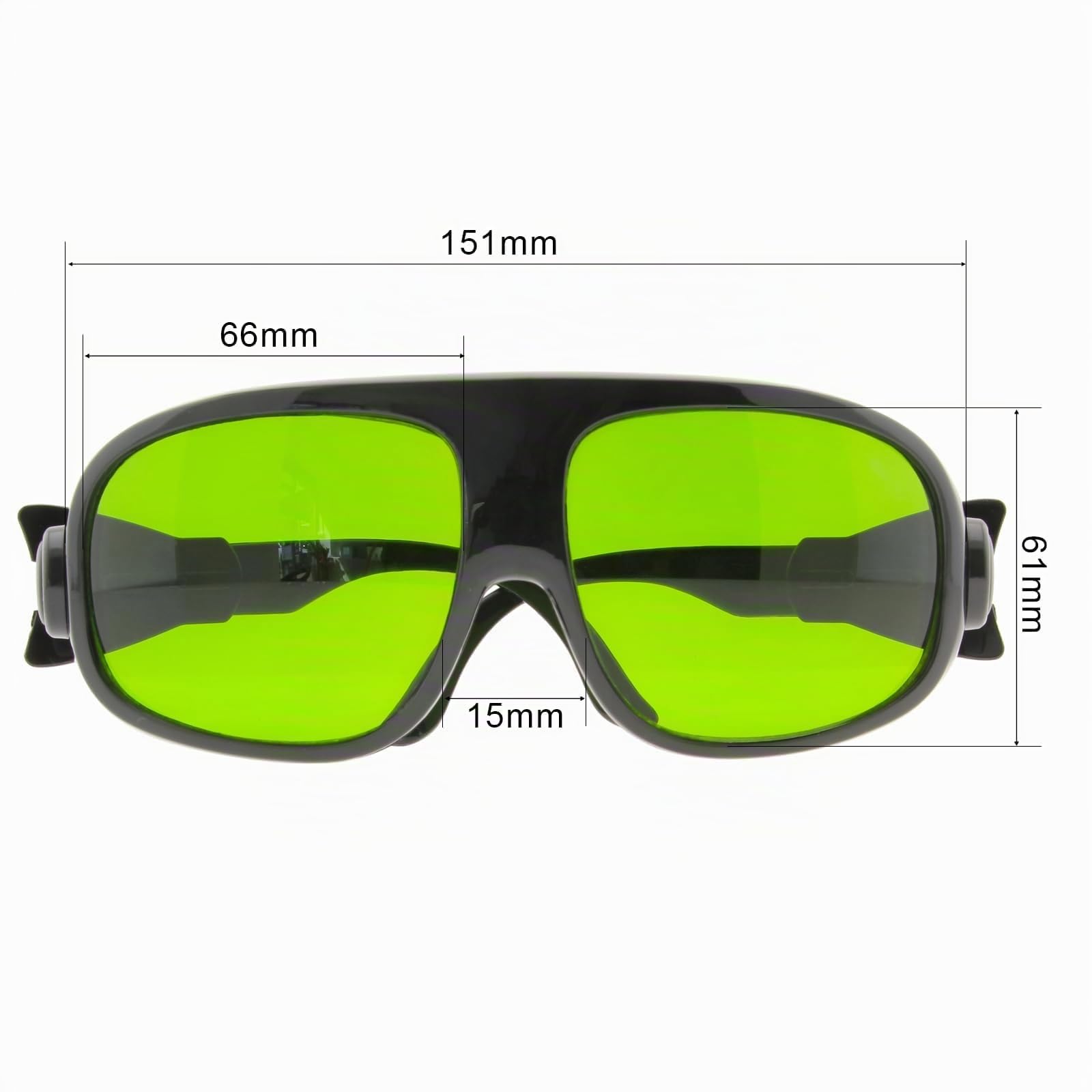 MCWlaser Laser Schutzbrille 1064nm 1080nm Brille CE OD5+ Laser Safety Goggles 190-470nm & 800-1700nm Für Fiber Laserreinigung Schweißen UV-Markierung Diode, ND:YAG Laser Absorption Type EP-8 Stil 11