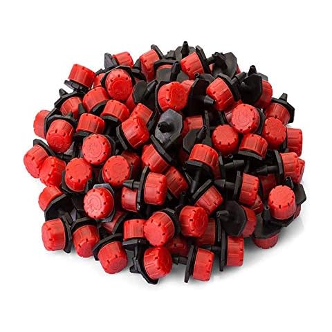 Ritte Bewässerung Tropfer, 100 Stück Bewässerungs Sprinkler Einstellbar, Micro Flow Tropfbewässerung Tropfer Kopf, Garten Bewässerung Micro Drip Bewässerungssystem Garten Bewässerungsset Cover