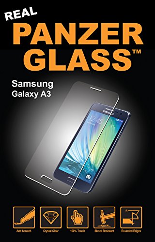 Panzer Glass PG1547 - Protector de pantalla de cristal resistente a rasguños y líquidos compatible con Samsung Galaxy A3