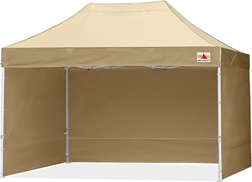 Abccanopy - Toldo de 10 x 10 pies, con paredes laterales, sombra instantánea, con bolsa con ruedas para guardarlo. Incluye 4 bolsas de lastre,