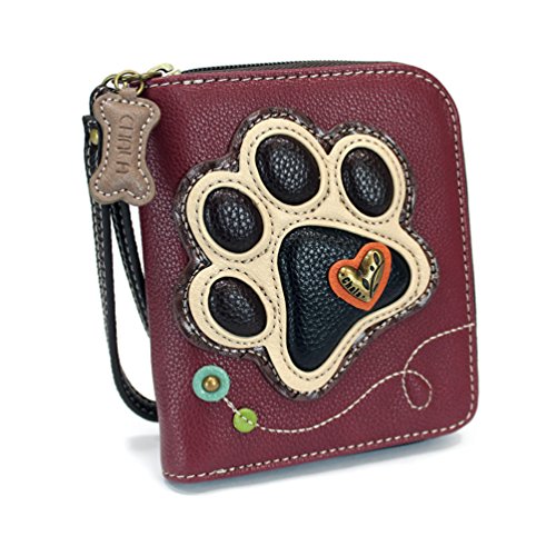Image of CHALA Zip Around Wallet, Wristlet, 8 Credit Card Slots, Sturdy Pu Leather