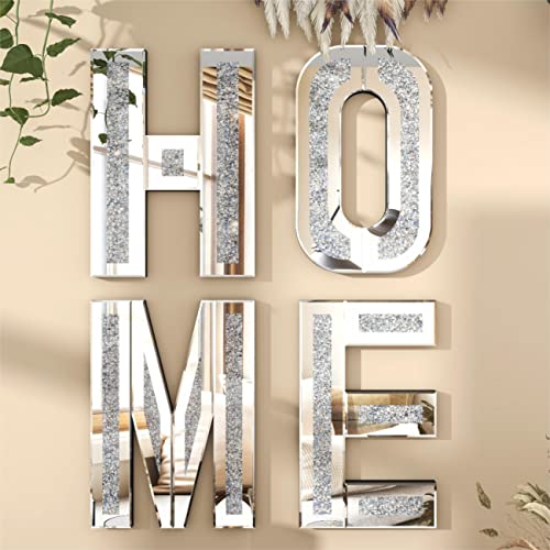 Shyfoy Home Letter For Wall Decor, Mirrored Crushed Diamond Letter Large 3D Wall Art Sign Home Decorations For Living Room #TOP10