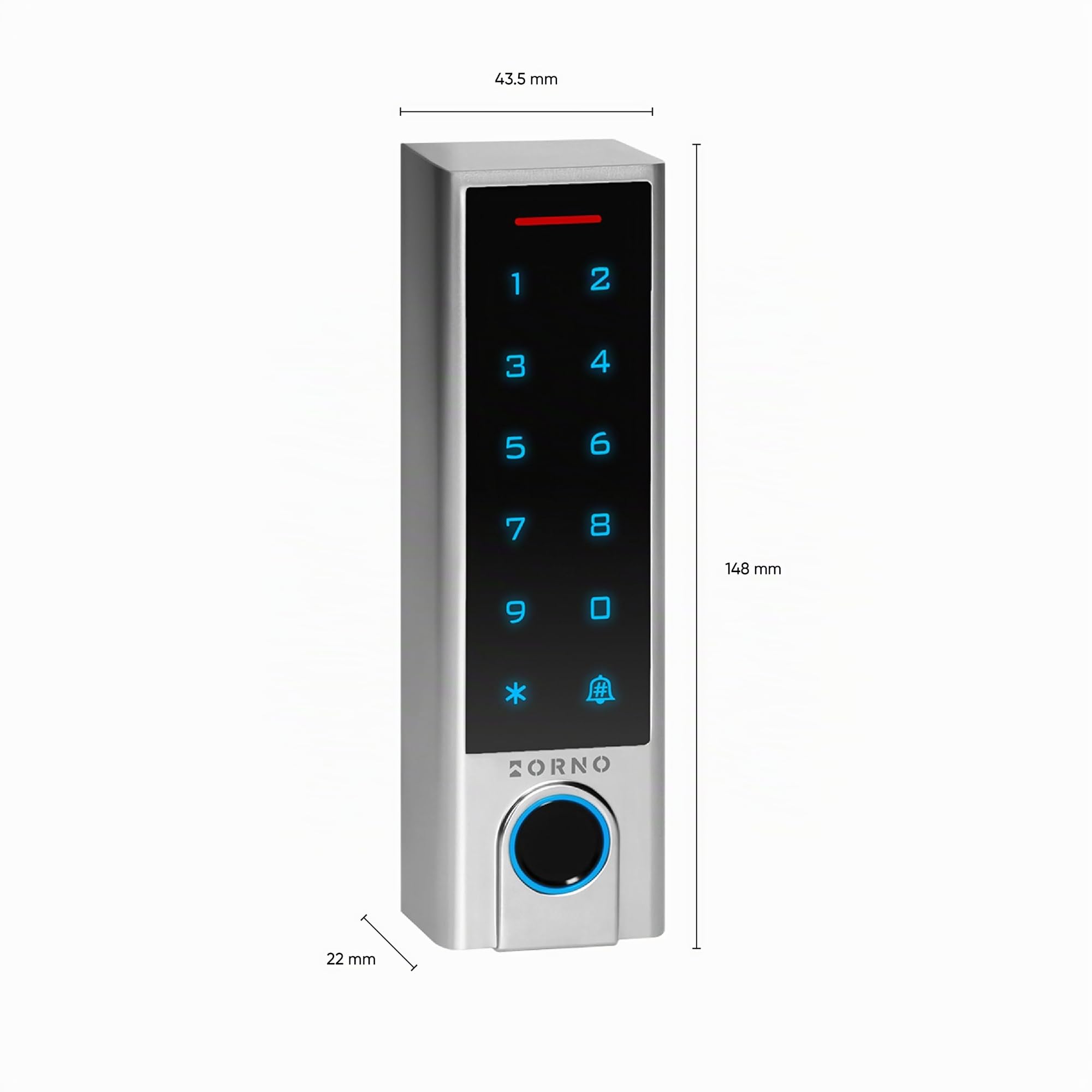 Smart Lock Touchscreen-Codeschloss Mit Proximity-Kartenleser - Smartes Türschloss Mit Fingerabdruckleser Und Wi-Fi - Smart Türschloss IP68 Tuya App