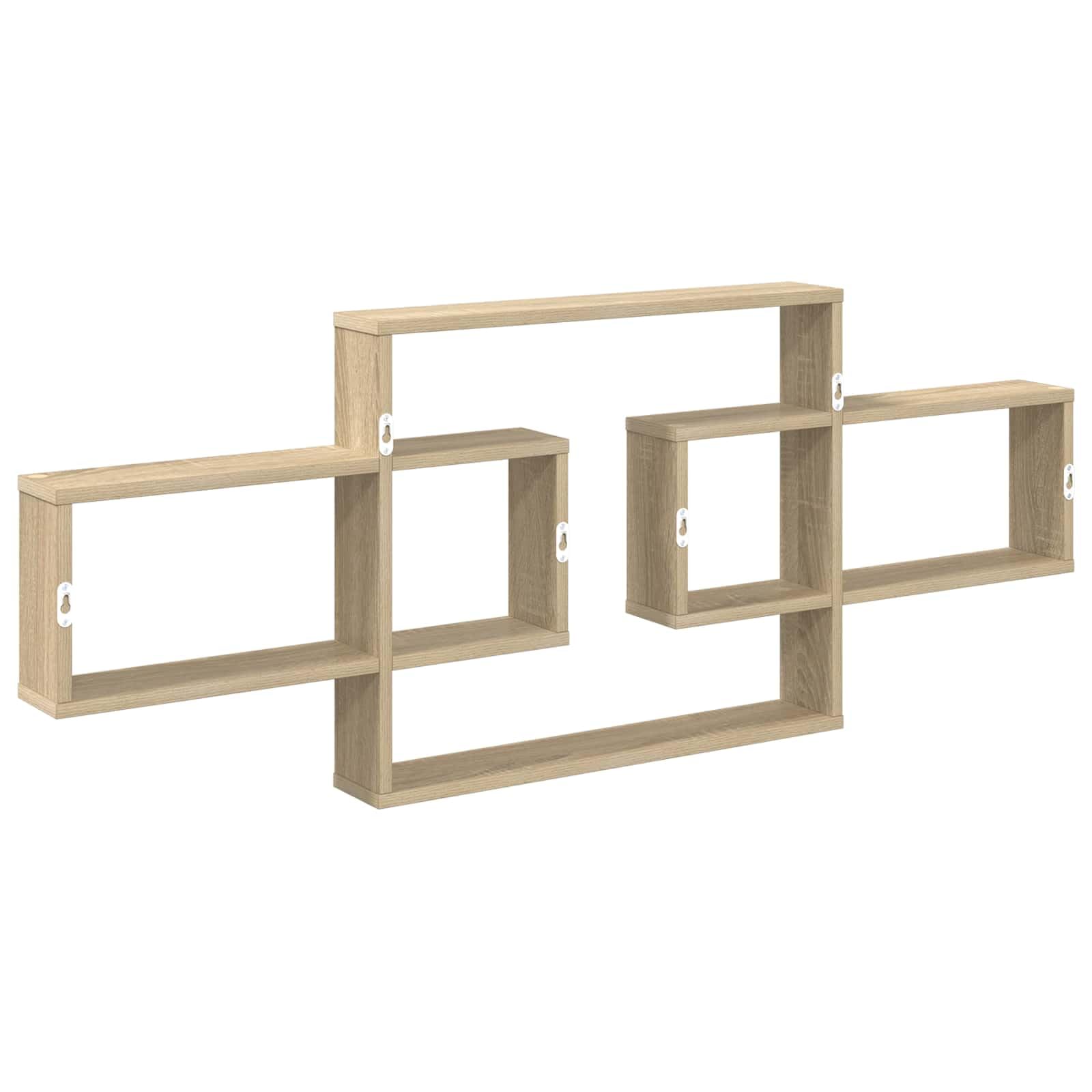 vidaXL Estante de Pared Roble Sonoma 130 x 10 x 50 cm