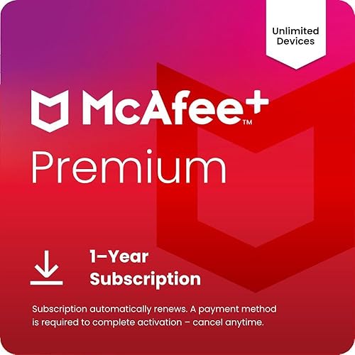 McAfee+ Premium Individual Unlimited Devices | AntiVirus Software 2026 for