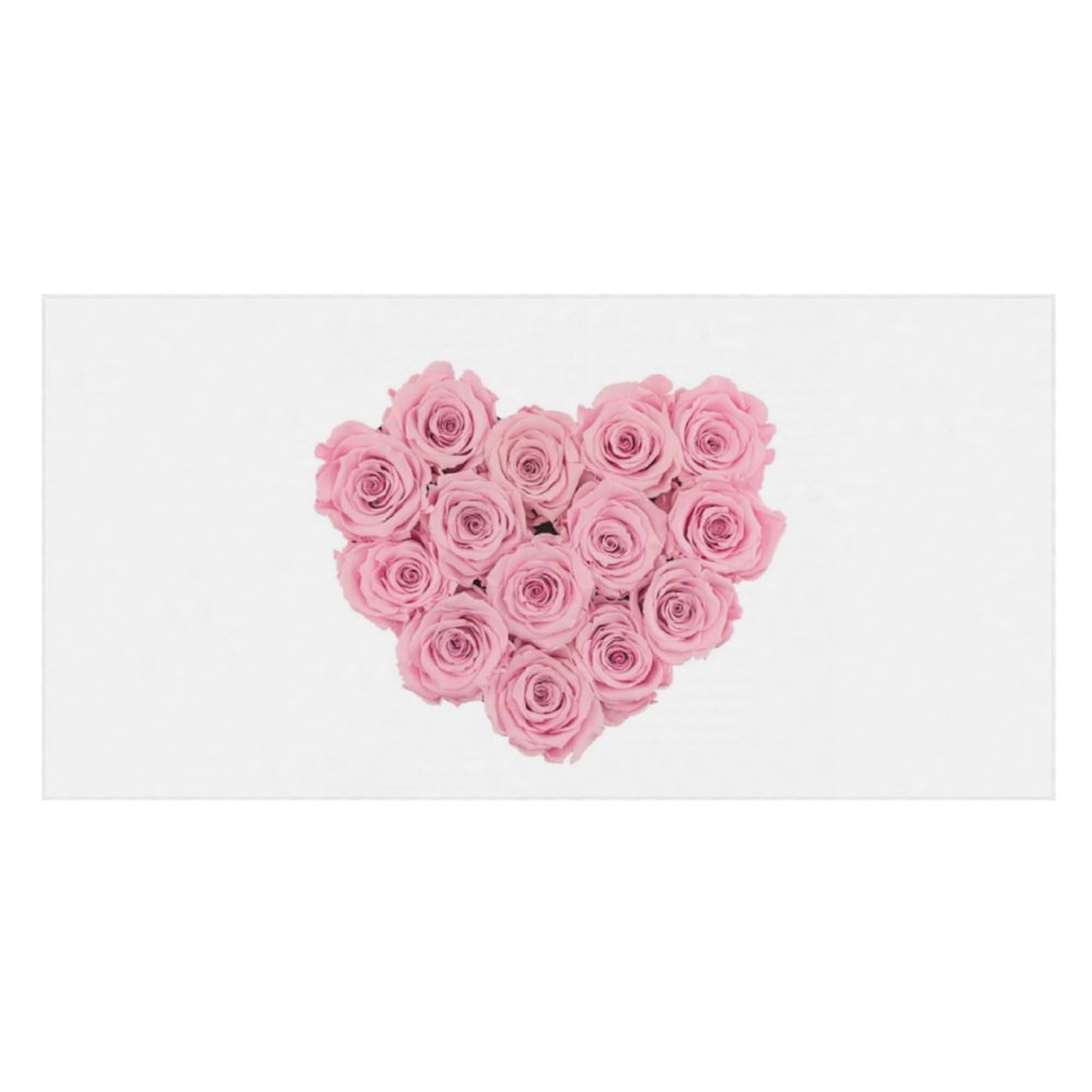 LWORZIIB Beach Towel, Heart Shaped Roses Bath Towel, Pool Towel Great for Gym Swimming 80 X 160cm