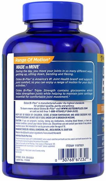 OProCyn Osteo Bi-Flex Triple Strength, 200 Tablets