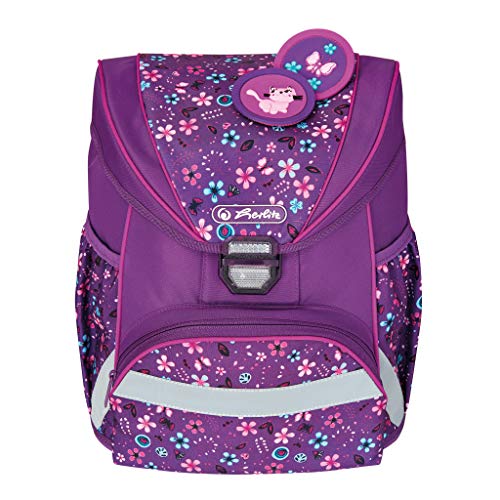 Herlitz Schulrucksack UltraLight Plus mit Blumenmuster 50026807